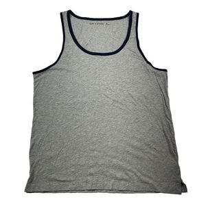 Sun + Stone Dyan Sleeveless Contrast Trim Tank Mens 2XL‎ Grey Heather